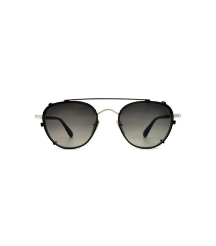 Own the spotlight with the Chrome Hearts GAG BK/GP Sunglasses – a striking fusion of matte black acetate and luxurious gold-plated sterling silver detailing. These designer sunglasses are crafted for those who dare to be different, combining Chrome Hearts’ bold gothic flair with high-end materials and unmistakable edge. Featuring a sharp, structured frame and signature gold cross accents at the temples, the GAG BK/GP offers unmatched style and statement. The gold-plated hardware adds a touch of luxury, while premium lens technology ensures both clarity and UV protection. GAG BK/GP Sunglasses